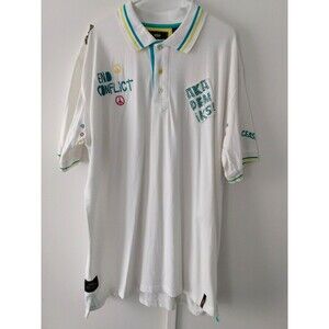 Akademiks "End Conflict" Men's Size 2X Polo Shirt